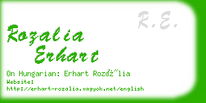 rozalia erhart business card
